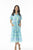 Montevideo Dress By Orientique - Aqua