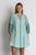 Mississippi Button Dress By IBSA - Lagoon