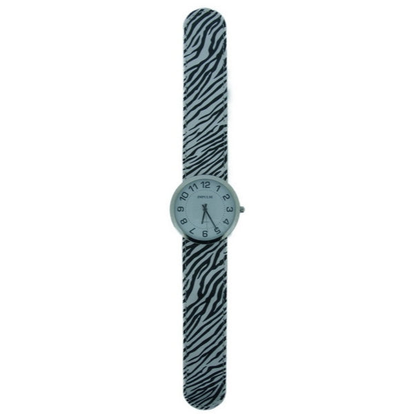 Slap Watch - Silver /Zebra