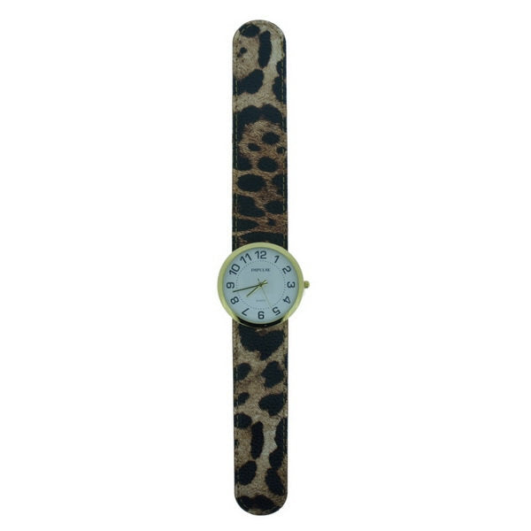 Slap Watch - Gold/Cheetah