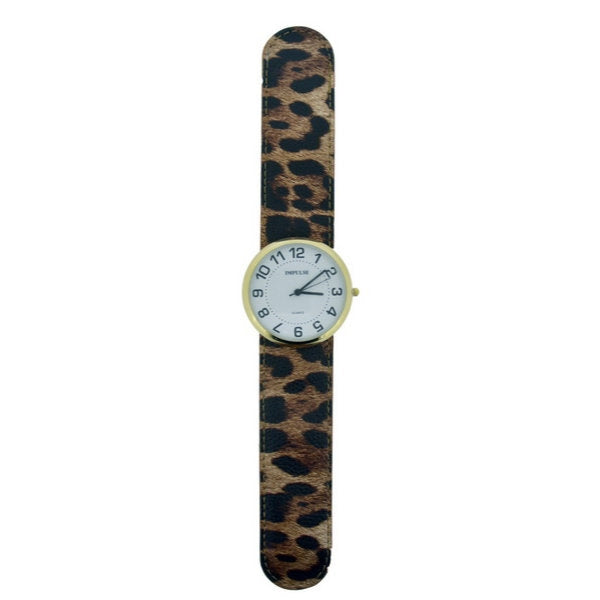 Slap Watch - Gold/Cheetah