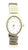 Ladies Oval Stretch Watch - Gold