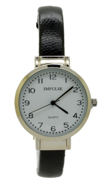 Bangle Watch - Silver/Black