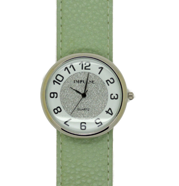 Slap Watch - Glitter/Silver/Green