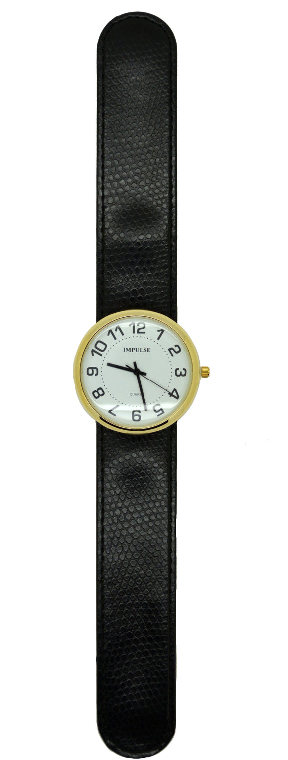 Slap Watch - Gold/Lizard Black
