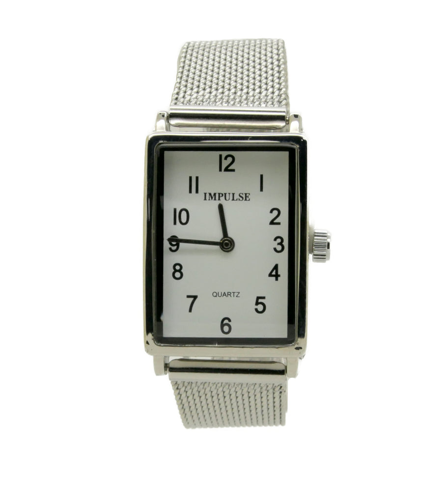 Impulse Rectangle - Silver Mesh