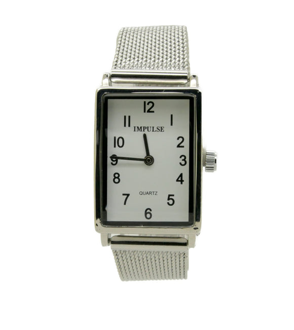 Impulse Rectangle - Silver Mesh