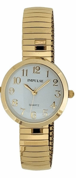 Stretch Band Watch - Gold