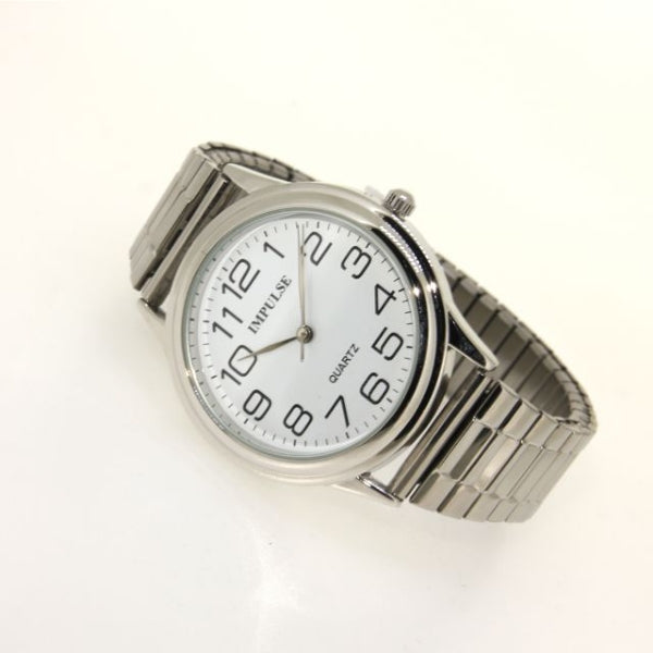 Stretch Band Watch - Silver