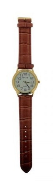 Traditional Watch - Gold / Tan