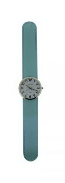 Slap Watch - Silver / Light Blue