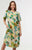 Forest Print Linen / Cotton Dress By Portobello