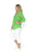 Evie Pleated Top By One Summer - Green