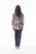 Ikebana Frill Neckline Top By Orientique