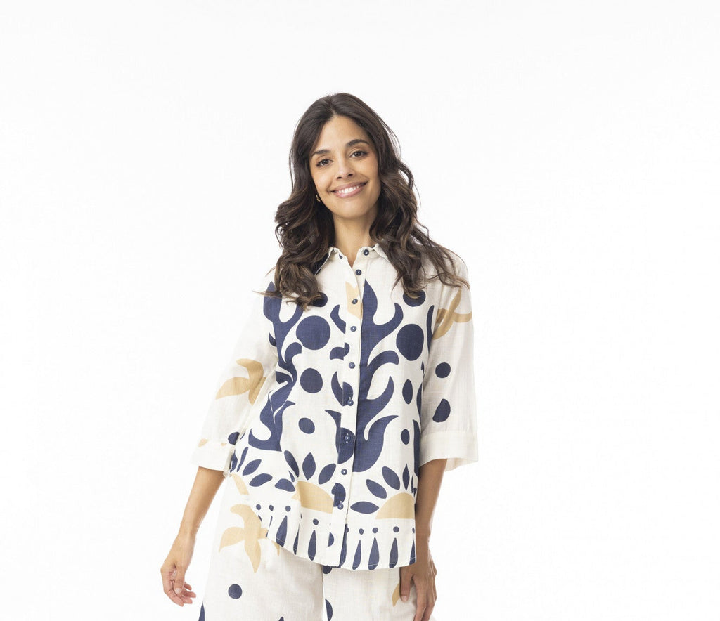 Nazca Collar Top By Orientique