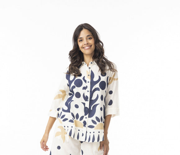 Nazca Collar Top By Orientique