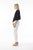 Essential Knit Tie Shrug By Orientique - Navy