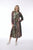 Digital Button Through Dress By Orientique - Vintage