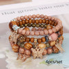 Bohemian Wooden Bead Bracelet - Coffee