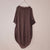 Scalloped Edge Linen Dress - Rum & Raisin