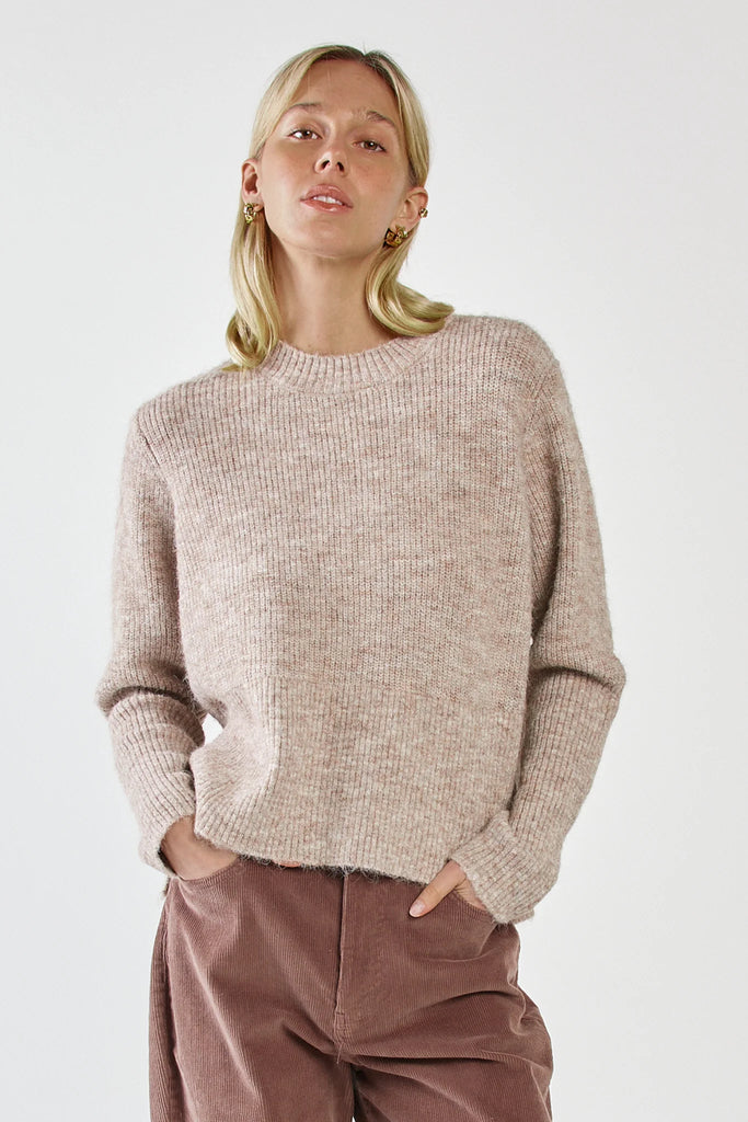 Marli Boxy Rib Knit By Sass - Multi Fawn