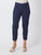Bengaline 7/8 Slim Cotton Pull On Pant - Navy