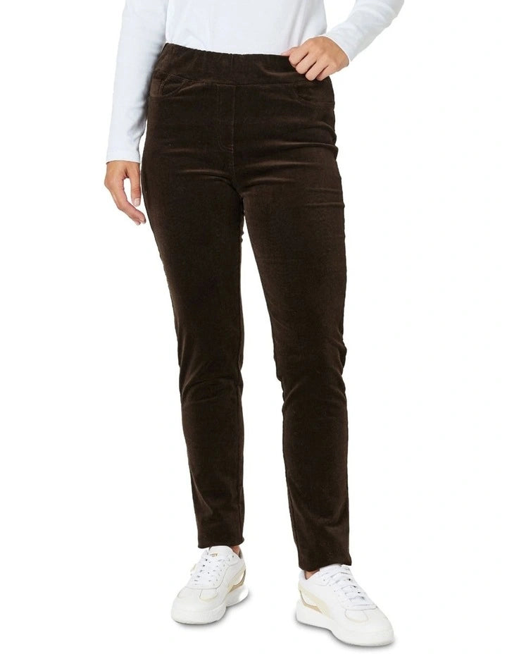 Harper Cord Pant By Gordon Smith - Coffee