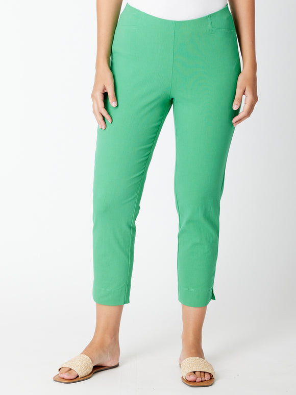 Stretch Cotton Pant In Jade