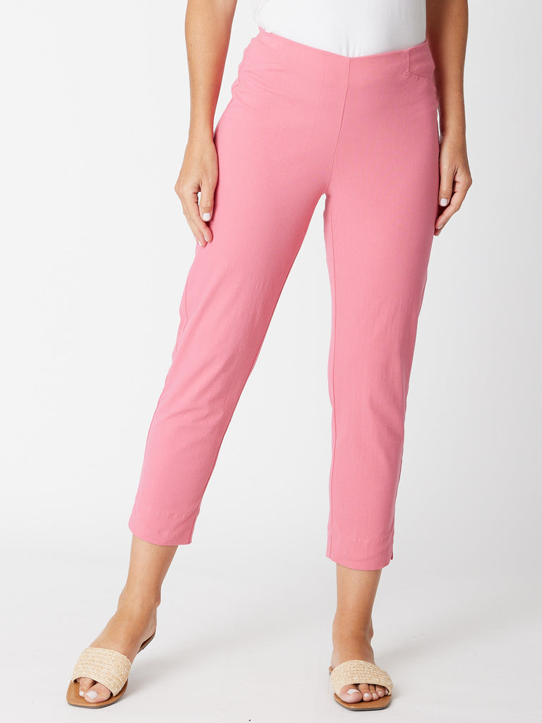 Stretch Cotton Pant In Pink