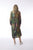 Digital Button Through Dress By Orientique - Vintage
