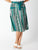 Abstract Stripe Skirt - Green