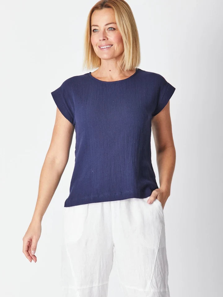 Tarin Everyday Top By Luna Sky - Navy