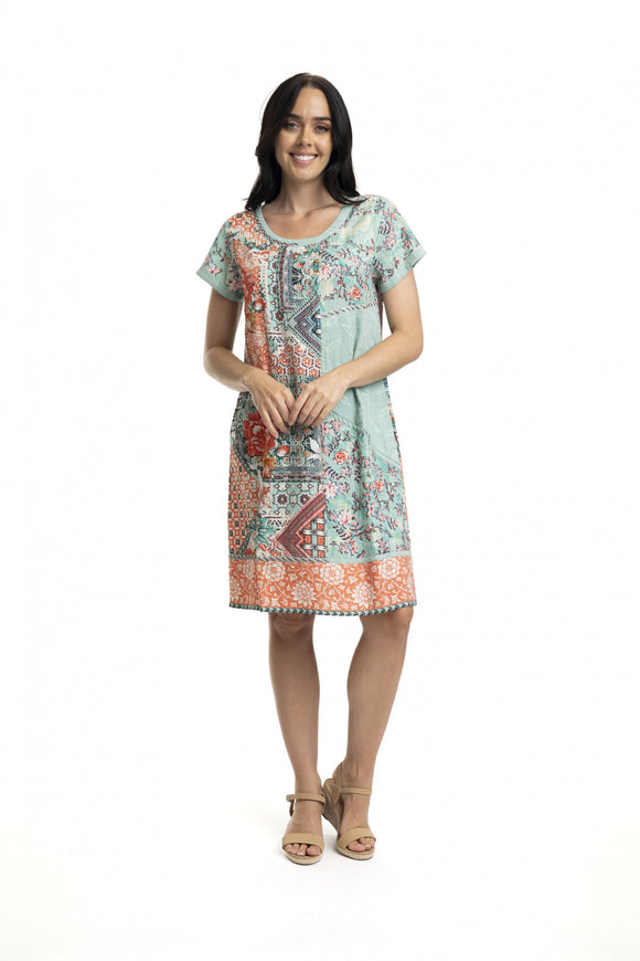 Ishigaki Patch Dress By Orientique