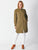 Splice Tunic Shirt Dress - Khaki