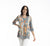 Kauai 3/4 Sleeve Pleated Top By Orientique
