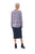 Print/Stripe Mix Long Sleeve Tee By Cafe Latte - Silver Linea