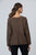 V Neck Drop Shoulder Knit By Namastai - Chocolate