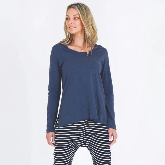 Strumpet Scoop Neck T Shirt By 3rd Story - Indigo