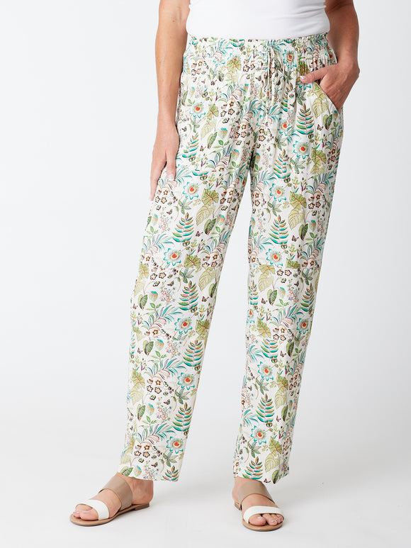 Lucy Pant By Cordelia St - Green/Nutmeg