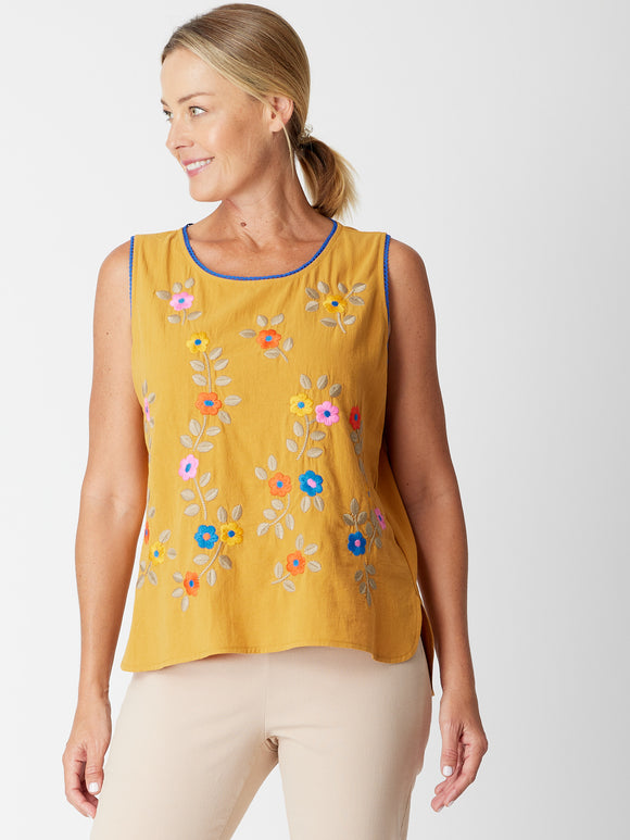 Hoi An Sleeveless Top - Toffee