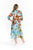 Sofia Shirt Dress By One Summer - Greek Island Aqua