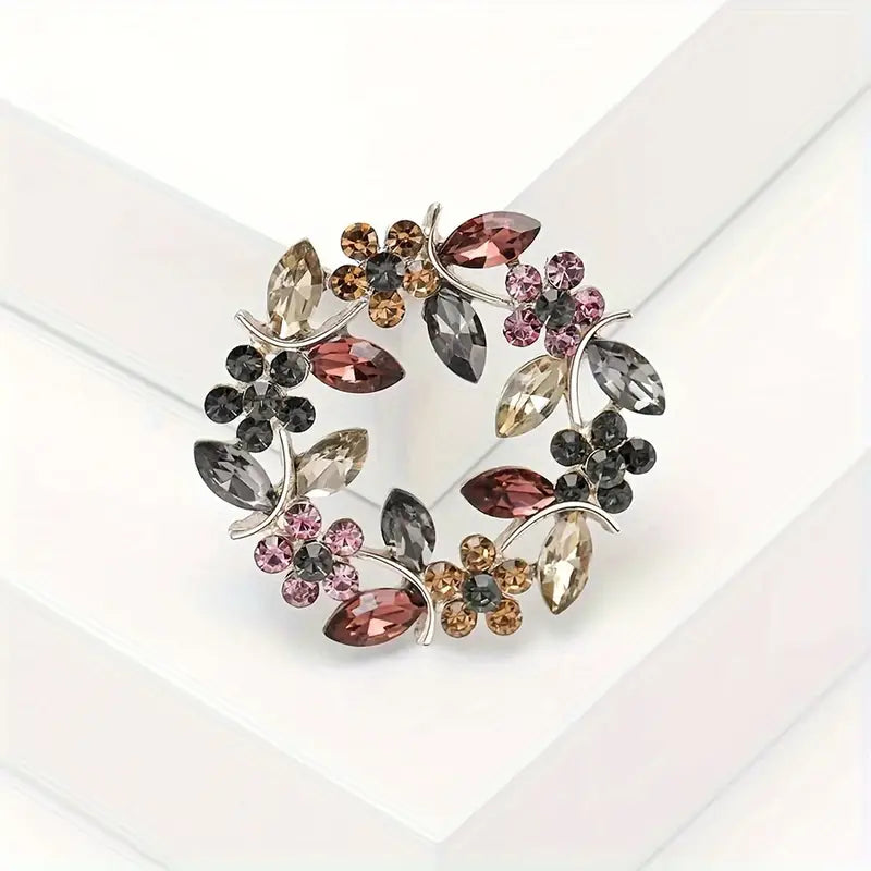 Floral Wreath Brooch