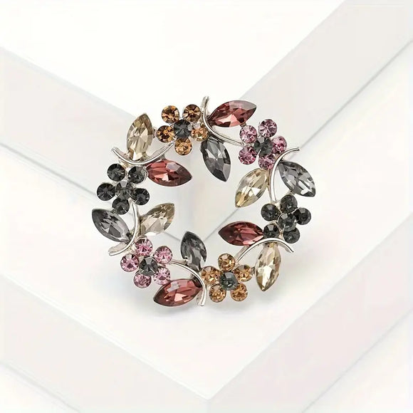 Floral Wreath Brooch