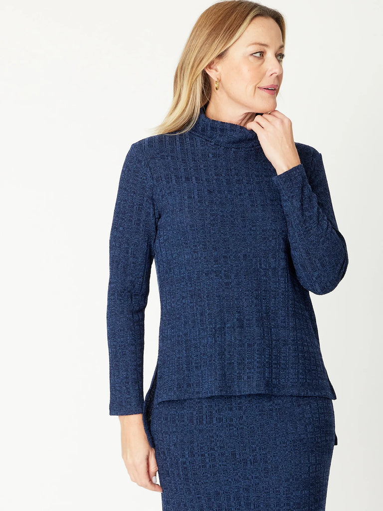 Cowl Top By Cordelia St - Navy