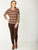 Fleece Silvana Pant By Cordelia St - Chocolate