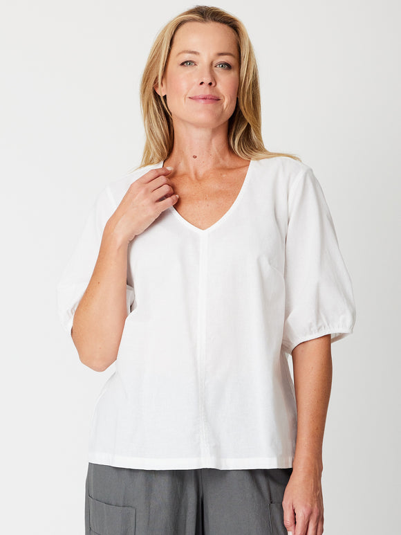 Victoria Core Top By Cordelia St - White