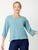 Tarin Sleeve Top By Luna Sky -Dusty Teal