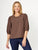 Balloon Sleeve Top By Cordelia St - Espresso