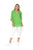 Evie Pleated Top By One Summer - Green