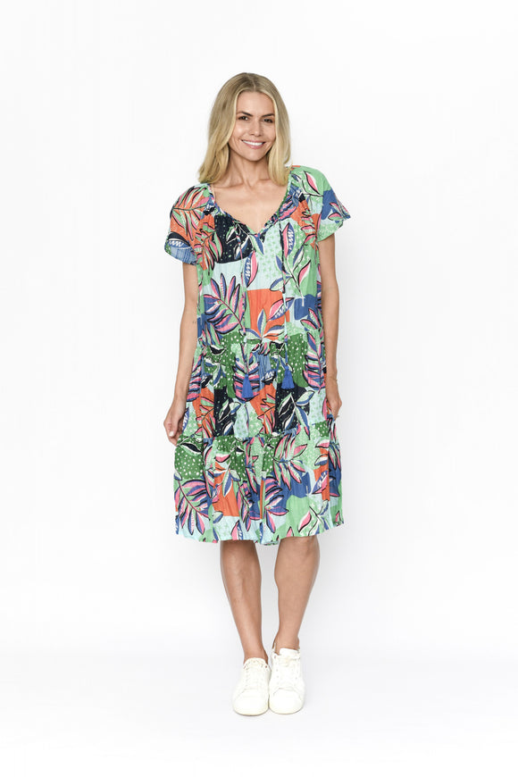 Poppy Dress By One Summer - Dot-Cross